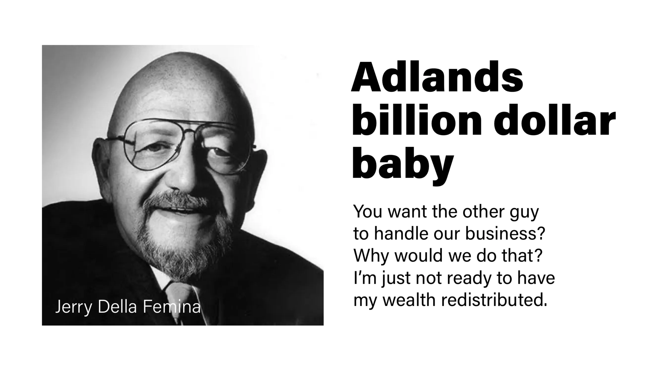 Hey Adland, you’ve left something behind