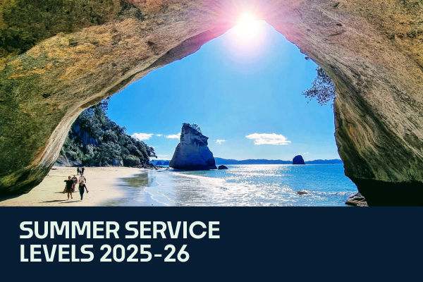 Summer Service Levels for 2025-26 holiday period