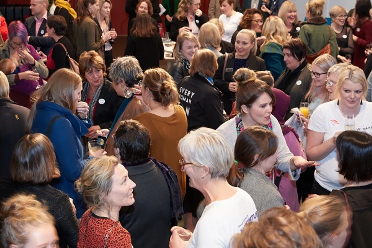 Supporters at the launch of the Waikato Women's Fund in 2018.