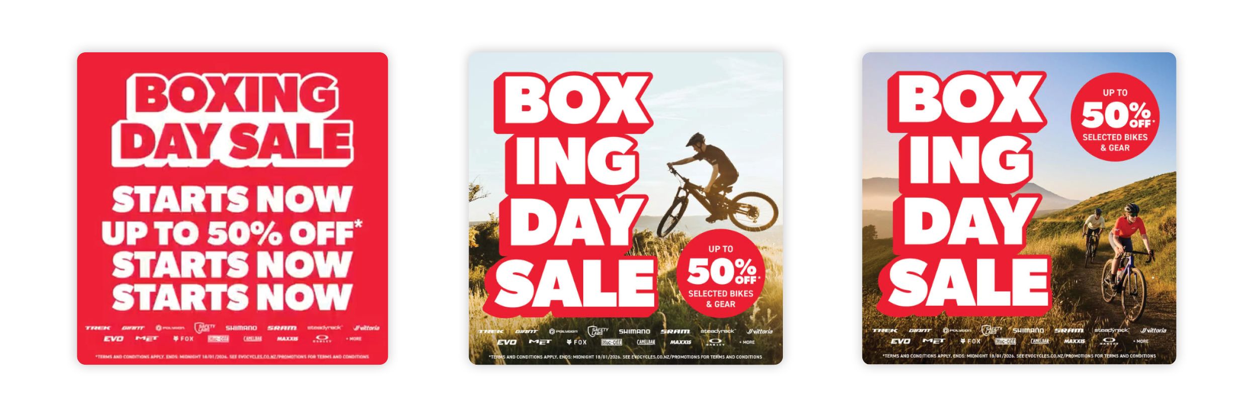 Boxing Day Sale Social Media Static Ads