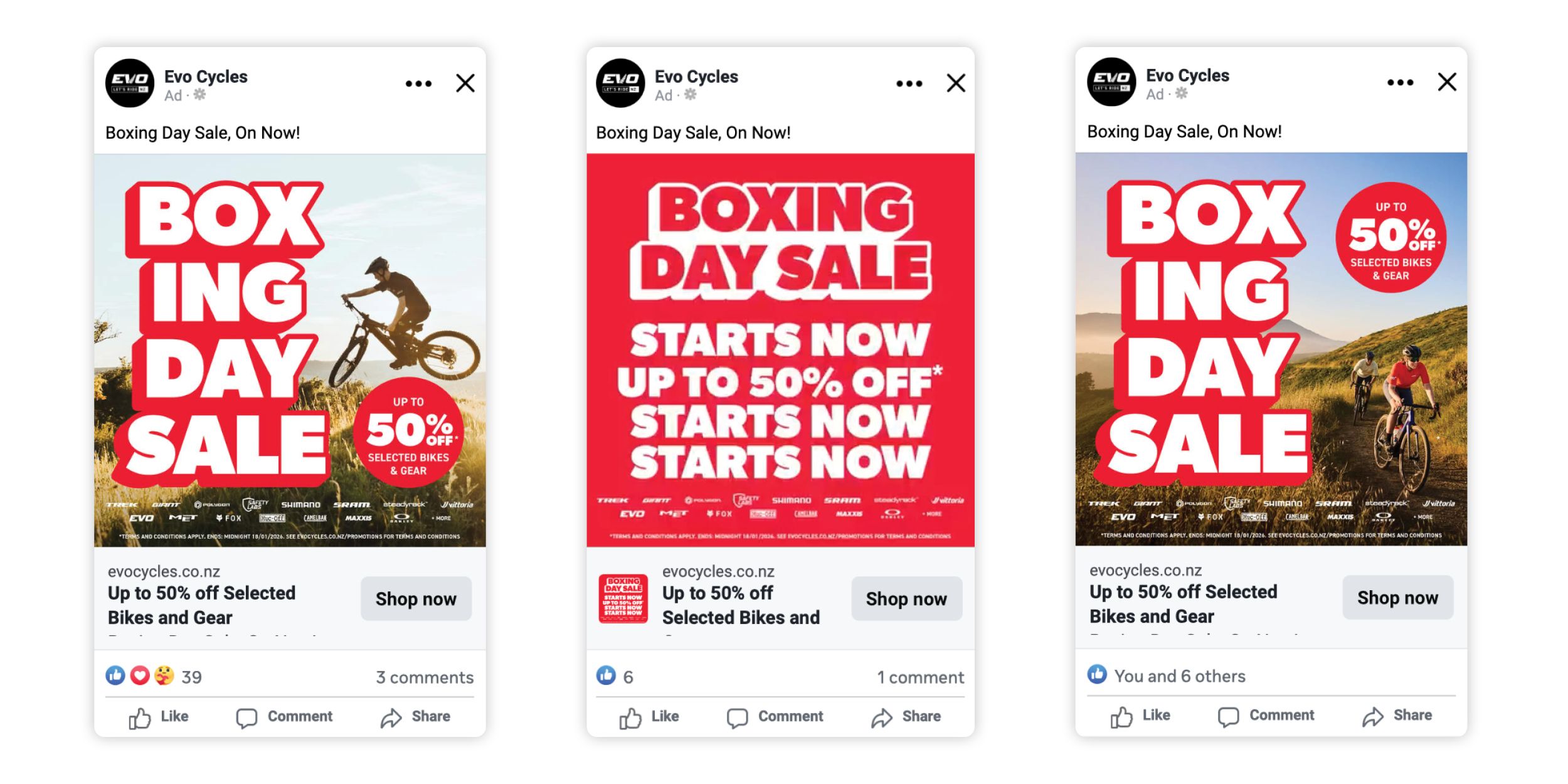 Boxing Day Sale Social Media Feed Mockups
